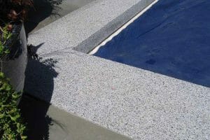dove white granite exfoliated flamed pool coping tiles