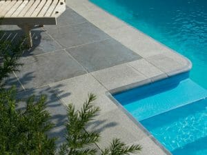 pool paving grey granite