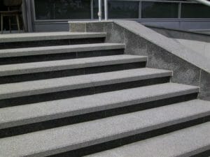 granite grey steps