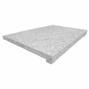 dove white granite flamed exfoliated rebate drop face pool coping tile