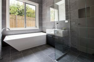 granite pavers bathroom